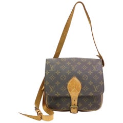 Louis Vuitton Cartouchiere Mm Cross Body 870188 Brown Coated Canvas Shoulder Bag