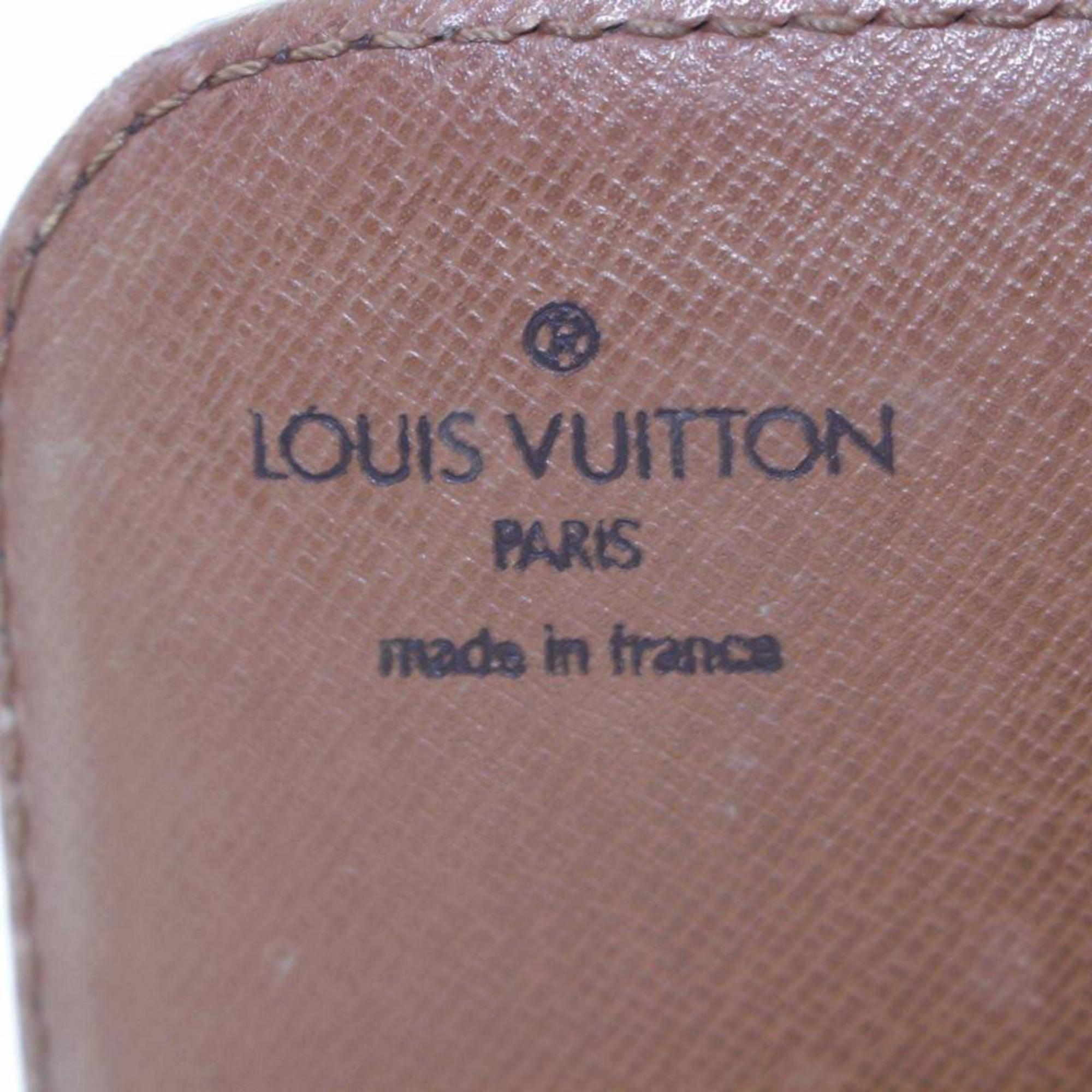 Women's Louis Vuitton Cartouchiere Monogram Mm 866517 Brown Coated Canvas Shoulder Bag For Sale
