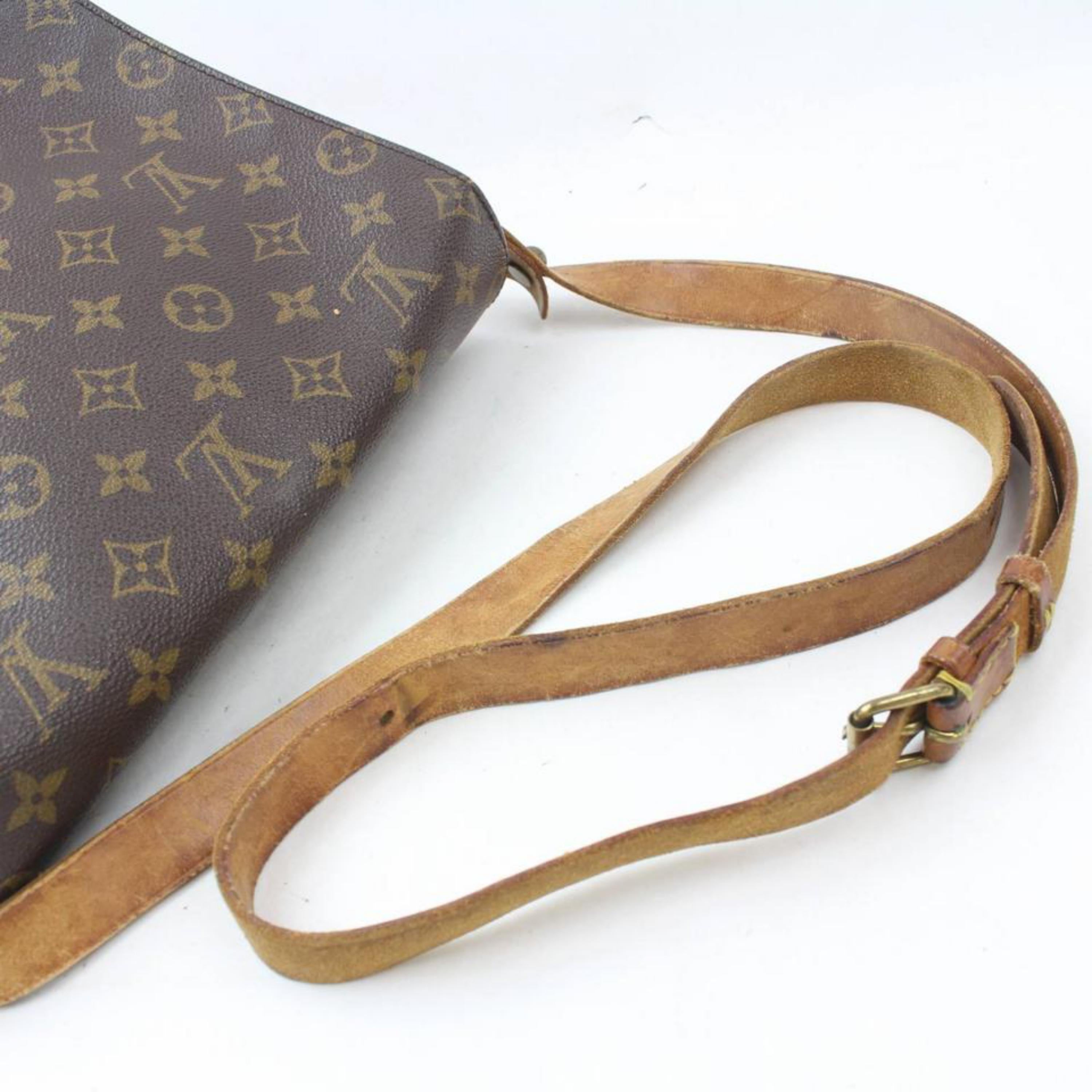 Louis Vuitton Cartouchiere Monogram Mm 869626 Brown Coated Canvas Shoulder Bag For Sale 1