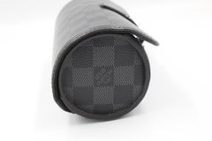 Louis Vuitton case for 3 watches in damier graphite canvas