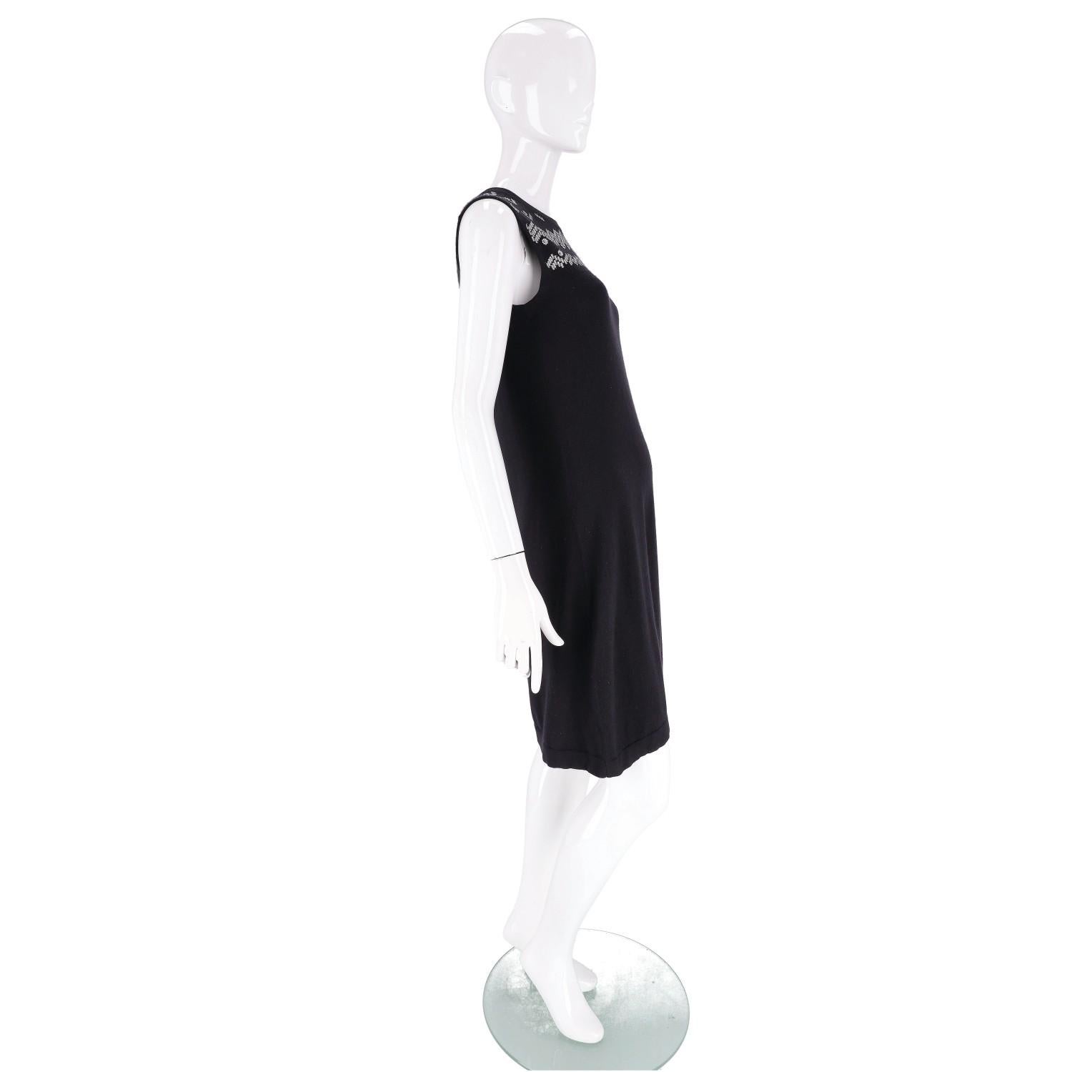 Louis Vuitton Cashmere, Silk & Wool Blend Dress Negro en venta