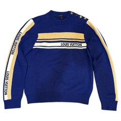Louis Vuitton Cashmere Stripe Logo Sweatshirt