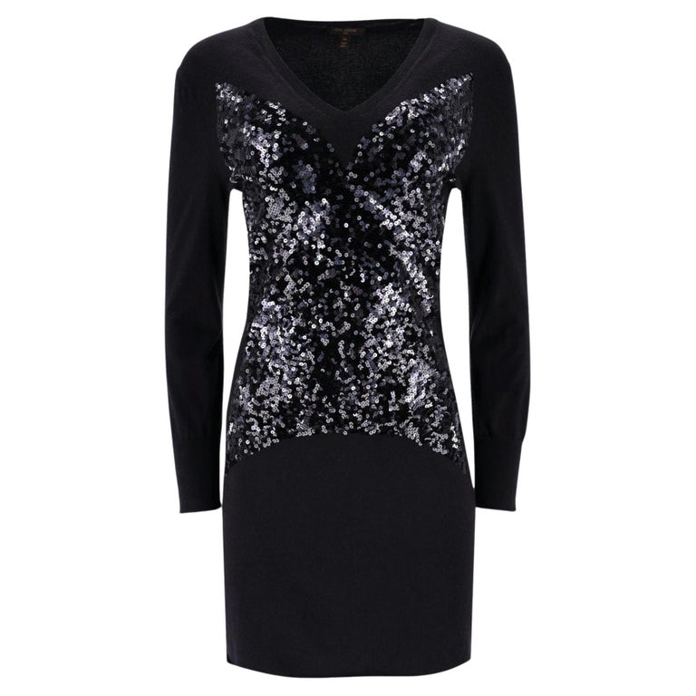 lv sequin dress Louis Vuitton Cashmere & Wool Sequins Dress