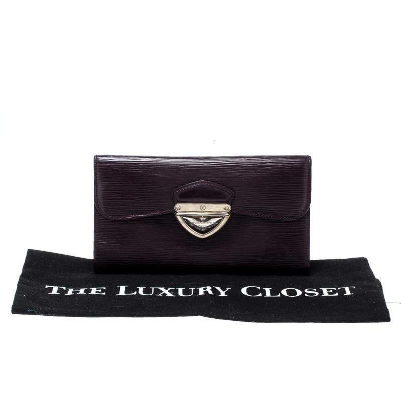 Louis Vuitton Cassis Epi Leather Eugenie Wallet 9