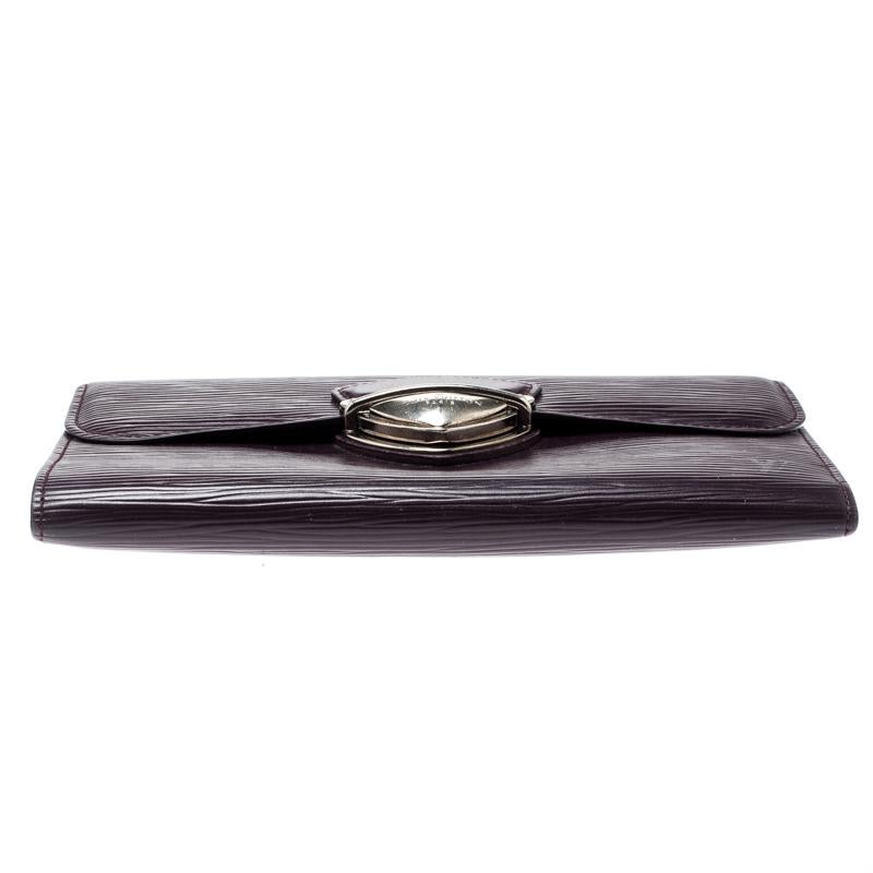 Louis Vuitton Cassis Epi Leather Eugenie Wallet In Good Condition In Dubai, Al Qouz 2