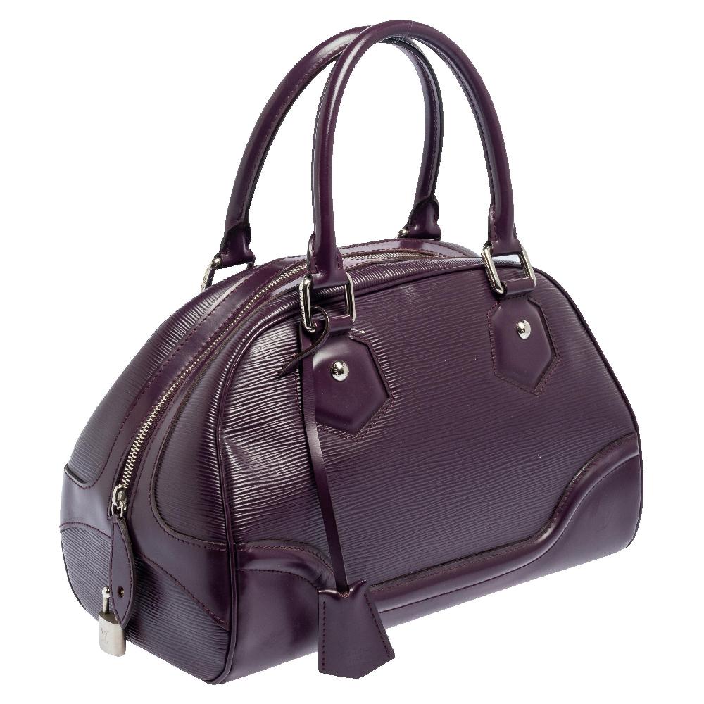 Black Louis Vuitton Cassis Epi Leather Montaigne PM Bag