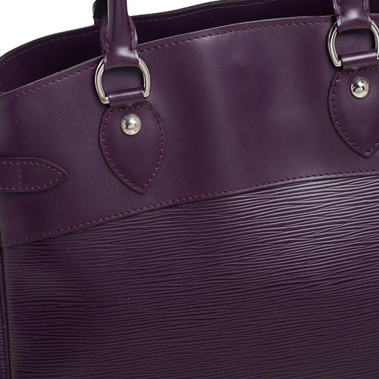 LOUIS VUITTON Madeleine PM Cassis Purple EPI Leather Women's Tote Shoulder  Bag