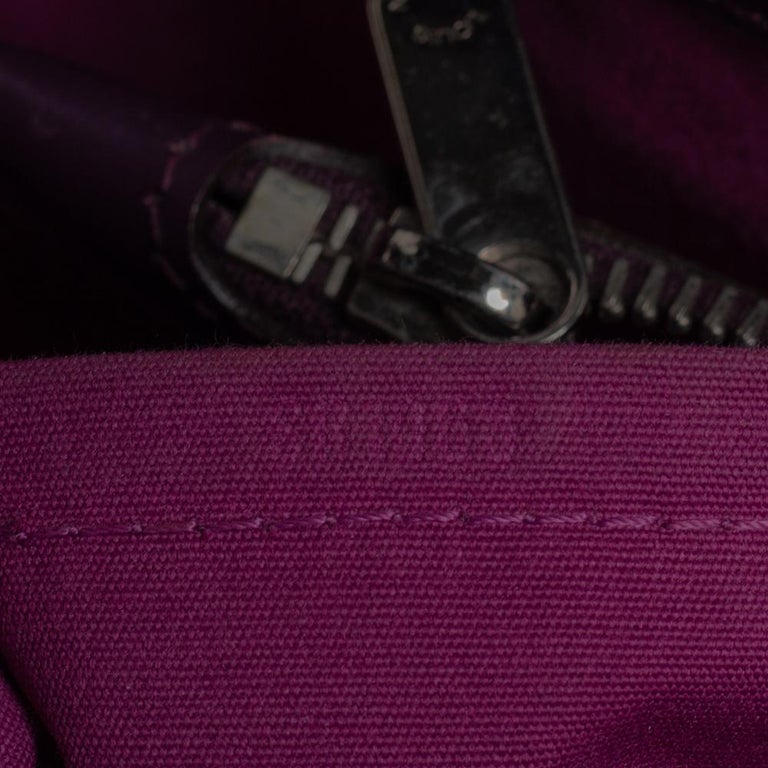 Auth Louis Vuitton Madeleine PM Cassis Purple Leather Women's Tote  Shoulder Bag