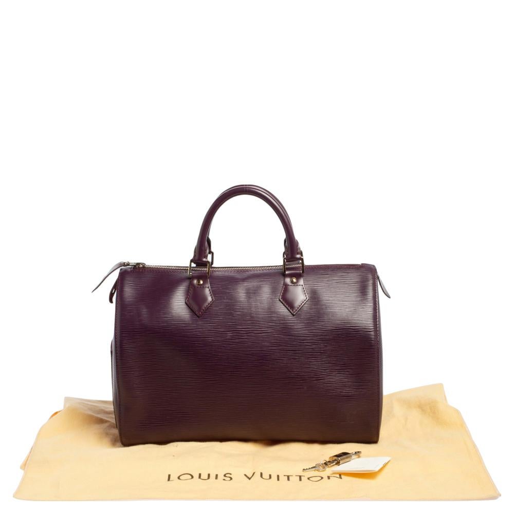 Louis Vuitton Cassis Epi Leather Speedy 30 Bag 4