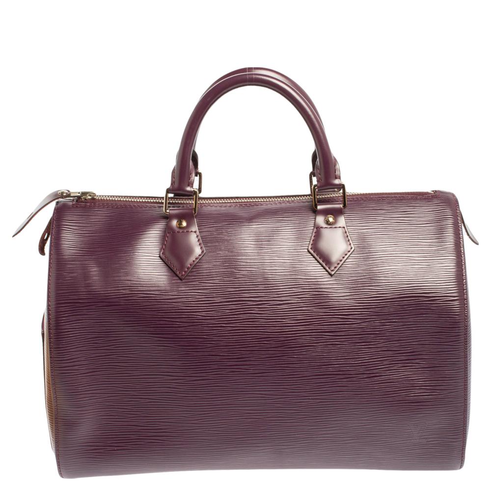 Louis Vuitton Cassis Epi Leather Speedy 30 Bag
