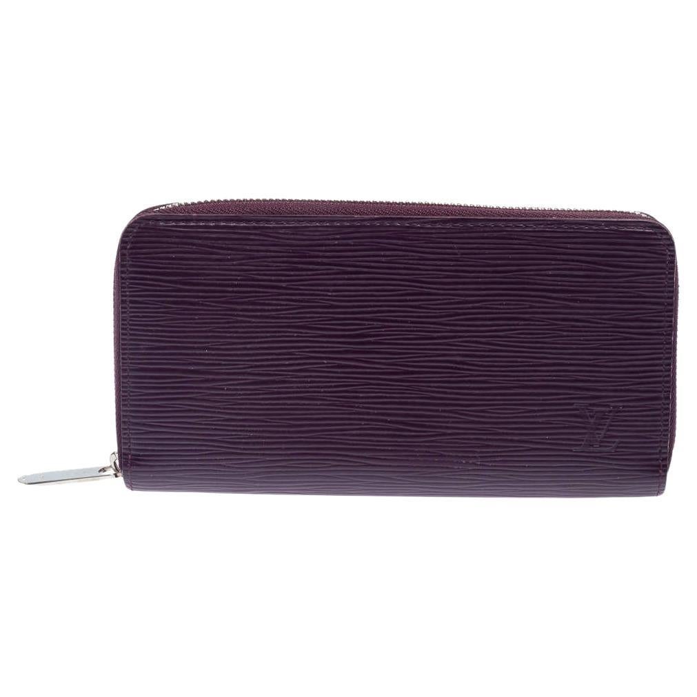 Louis Vuitton Cassis Epi Leather Zippy Wallet For Sale