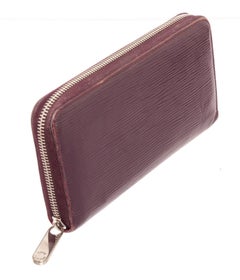 Louis Vuitton Cassis Epi Leather Zippy Wallet with gold-tone hardware