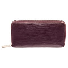 Louis Vuitton Cassis Epi Leather Zippy Wallet with gold-tone hardware