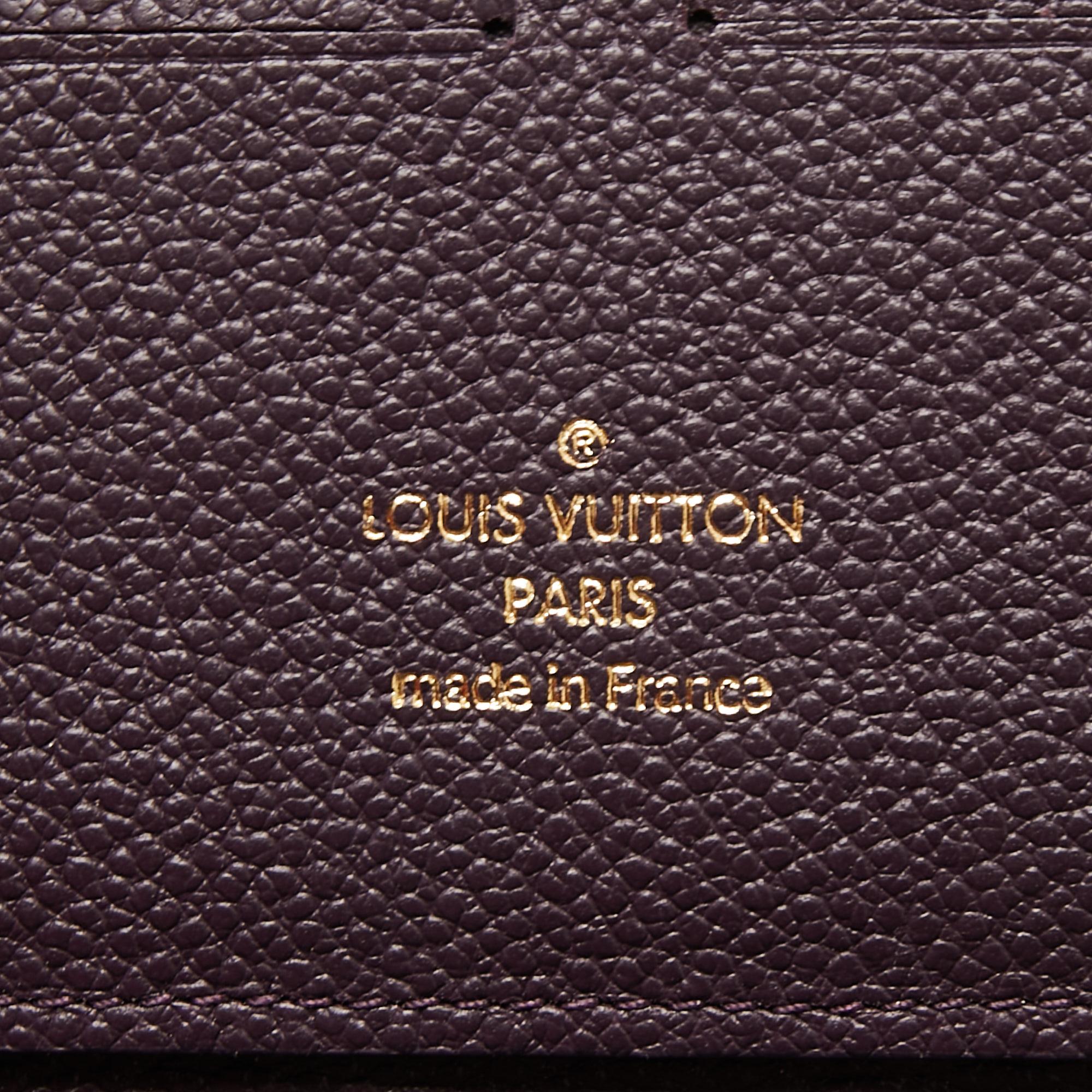 Women's Louis Vuitton Cassis Monogram Empreinte Leather Zippy Wallet