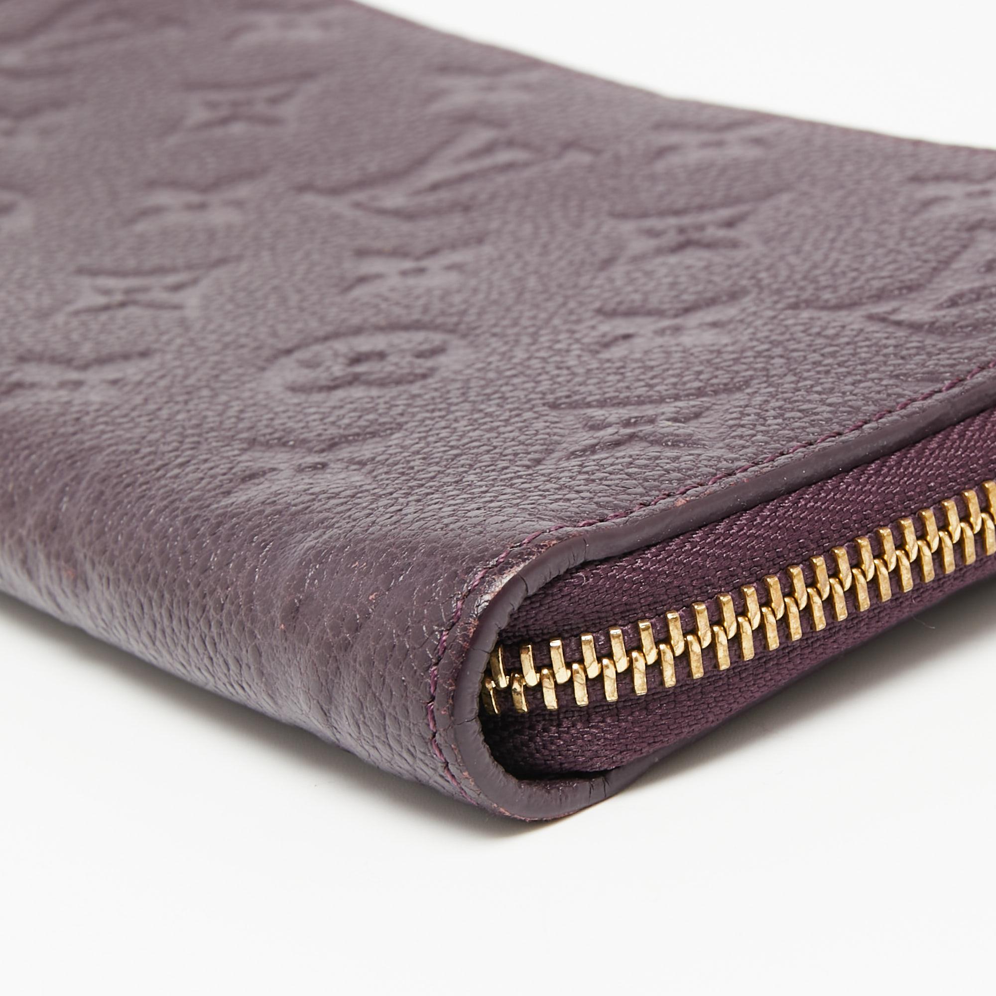Louis Vuitton Cassis Monogram Empreinte Leather Zippy Wallet 3