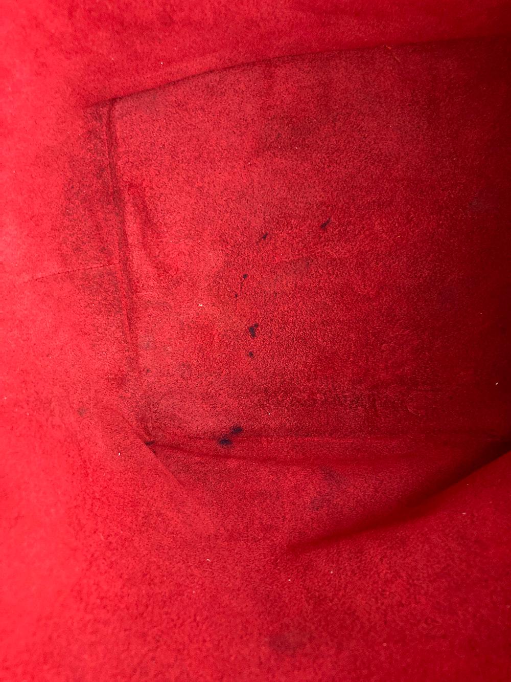 Louis Vuitton Castillian Red Epi Noe Drawstring Bucket Bag For Sale 9