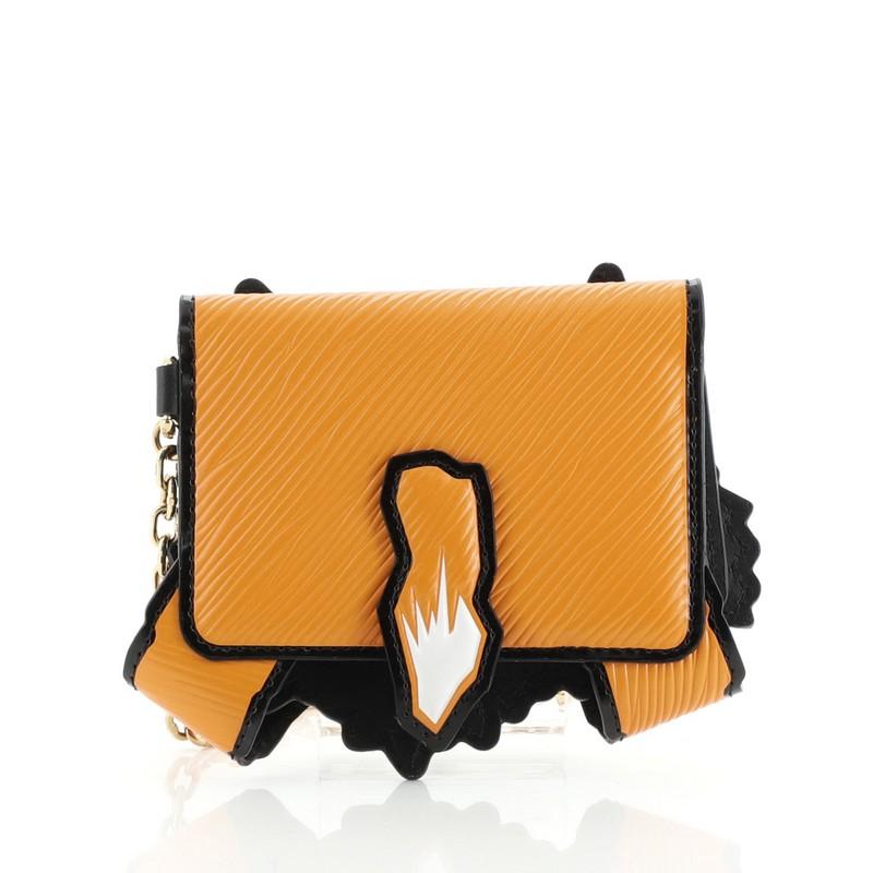 Beige Louis Vuitton  Cat Card Case Limited Edition Grace Coddington Epi Leather 