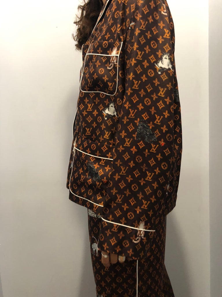 Louis Vuitton Cat Pajamas by Grace Coddington at 1stDibs
