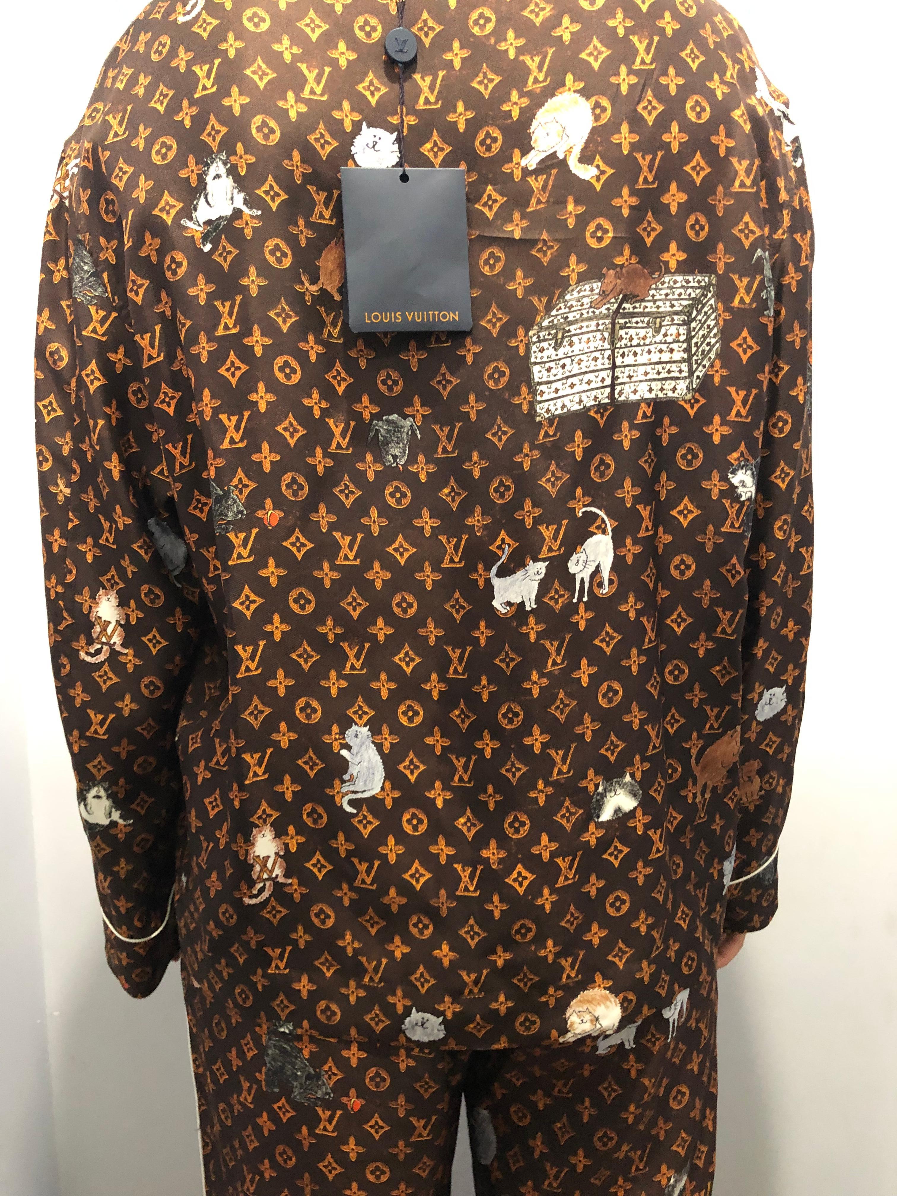 Louis Vuitton Cat Pajamas by Grace Coddington  In New Condition In Athens, GA