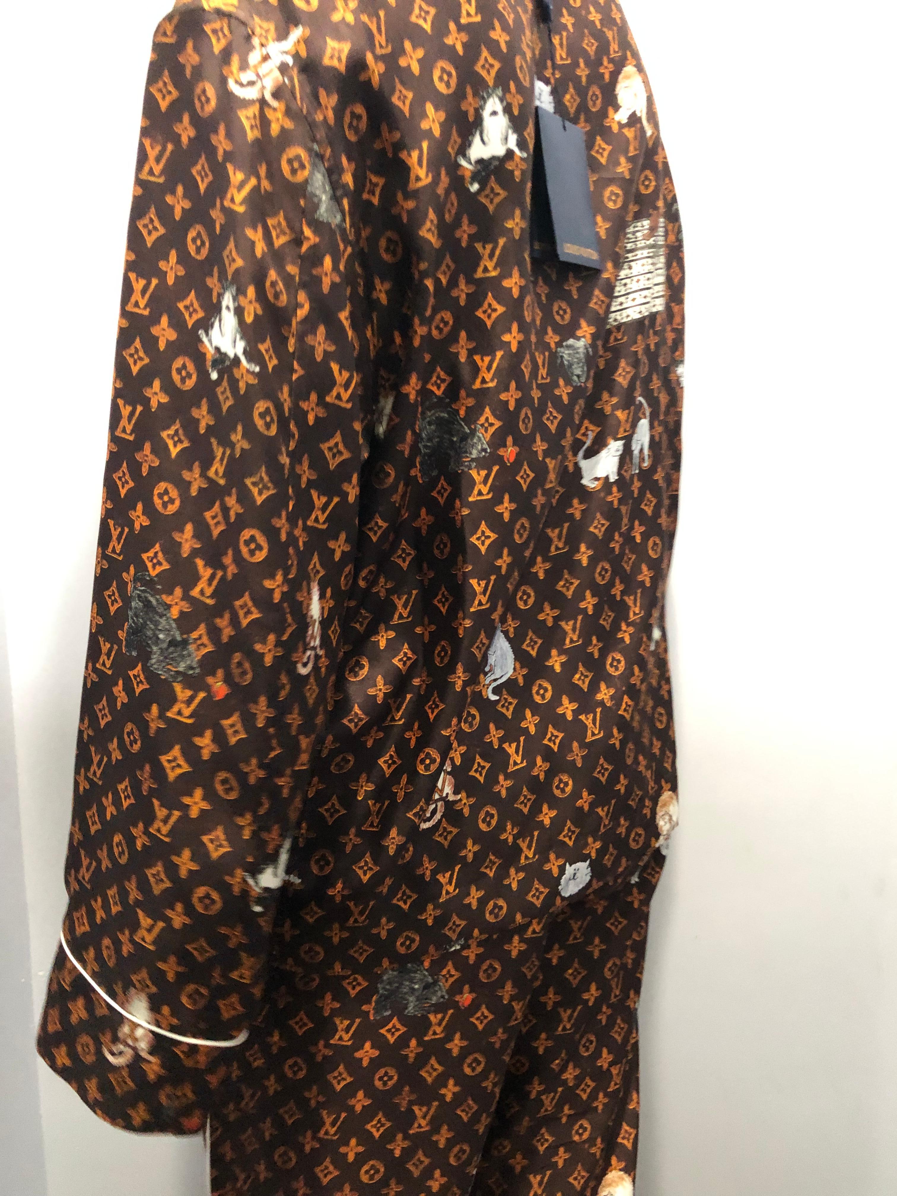 Women's or Men's Louis Vuitton Cat Pajamas by Grace Coddington