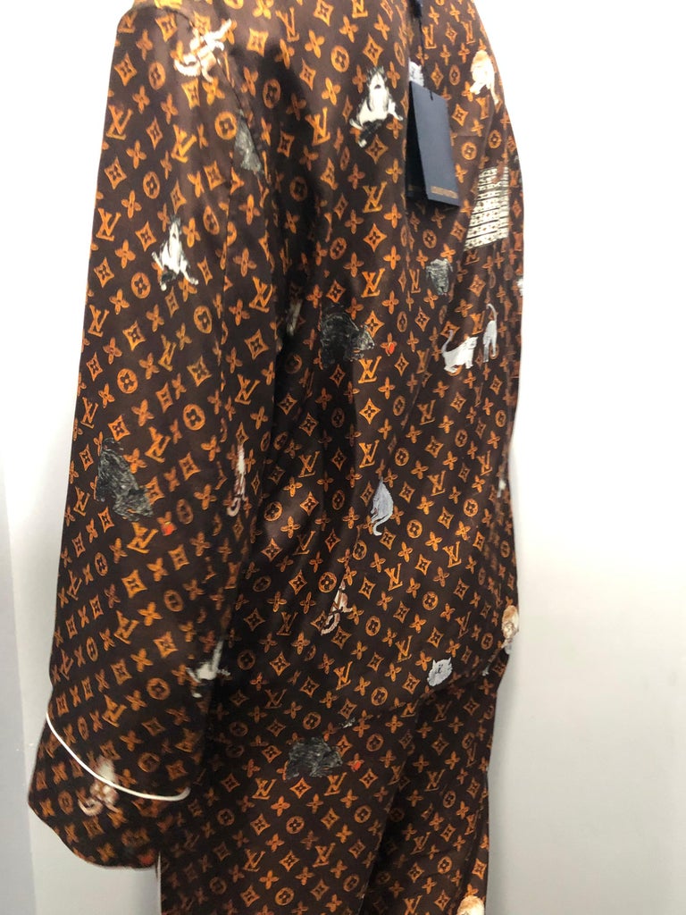 Louis Vuitton 2019 x Grace Coddington Pajamas - Brown Loungewear