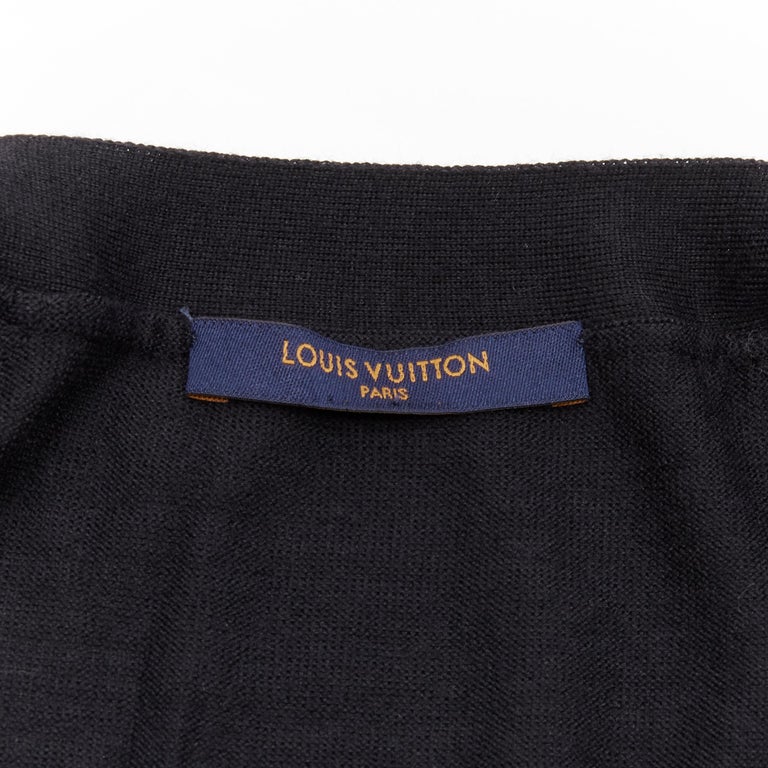 LOUIS VUITTON Catogram Grace Coddington black silk monogram cardigan sweater  S at 1stDibs  louis vuitton cardigan womens, louis vuitton cardigan sweater,  louis vuitton sweater women