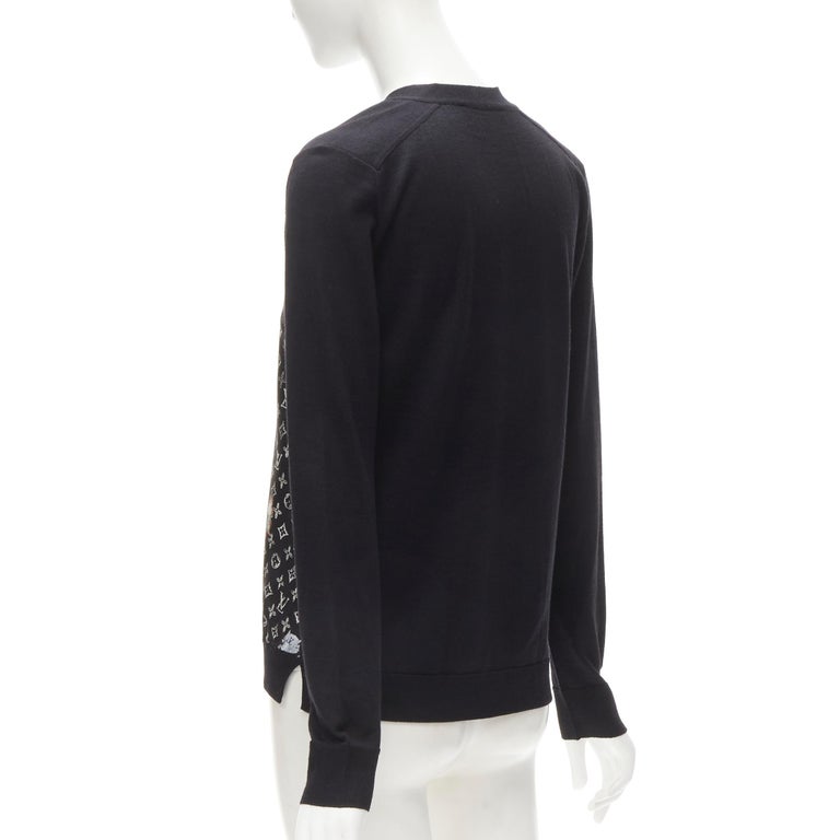 LOUIS VUITTON Catogram Grace Coddington black silk monogram cardigan sweater  S at 1stDibs  louis vuitton cardigan womens, louis vuitton cardigan sweater,  louis vuitton sweater women