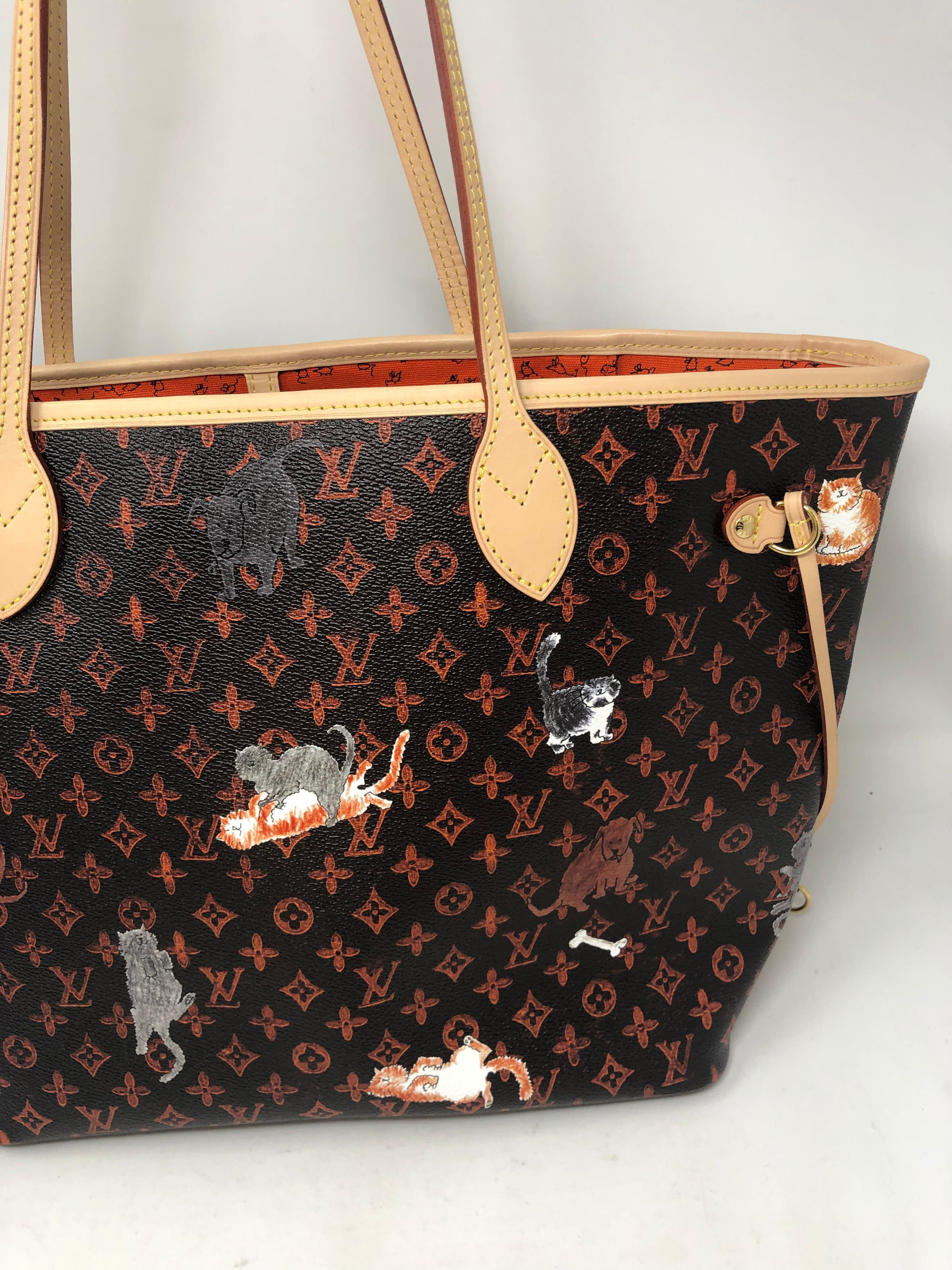Louis Vuitton Catogram Neverfull MM. Brand new condition. Never used. Rare and limited piece. Collector's item. This is a whimsical neverfull. Guaranteed authentic. 