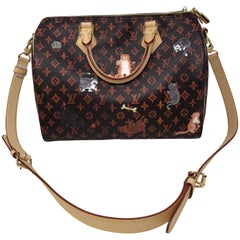 Louis+Vuitton+Neverfull+Catogram+Grace+Tote+MM+Brown+Canvas%2FLeather for  sale online