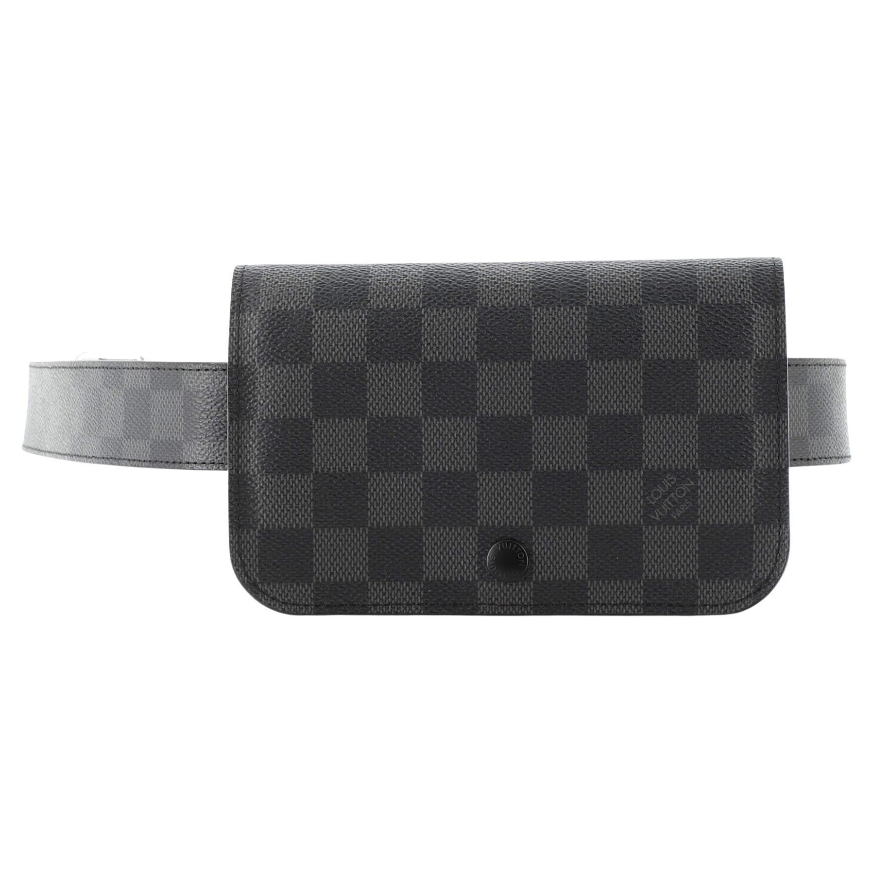 Louis Vuitton Damier Graphite Canvas Belt 95/38 M9808 #60574 - Monty's