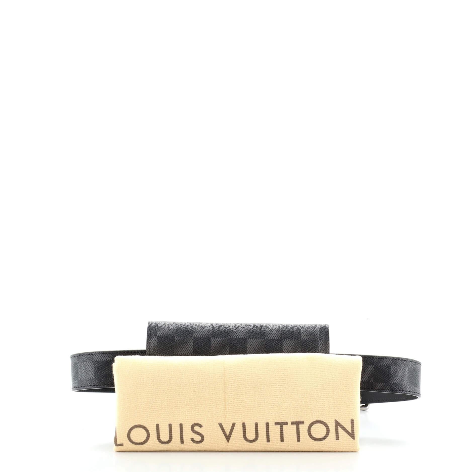 Louis Vuitton Ceinture Pochette Solo Belt Bag Damier Graphite at
