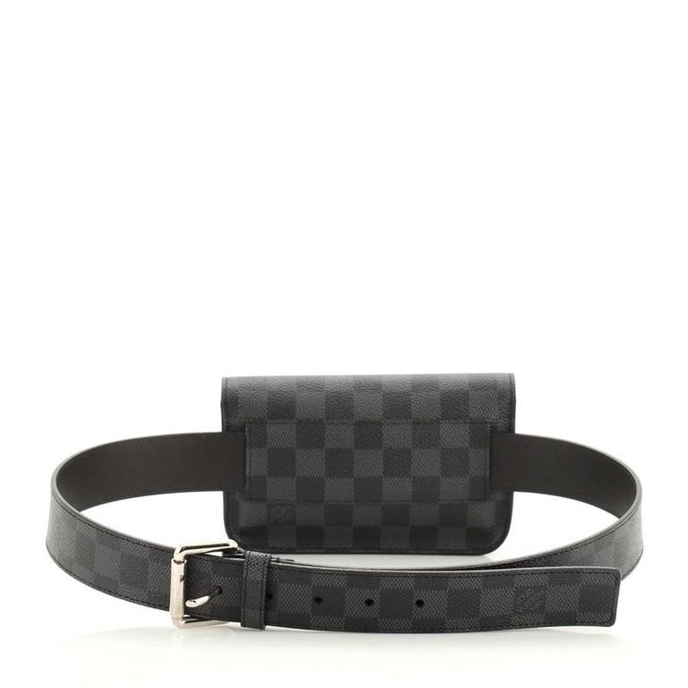 Louis Vuitton Damier Graphite Ceinture Pochette Homme Waist Bag - Black  Waist Bags, Handbags - LOU282110