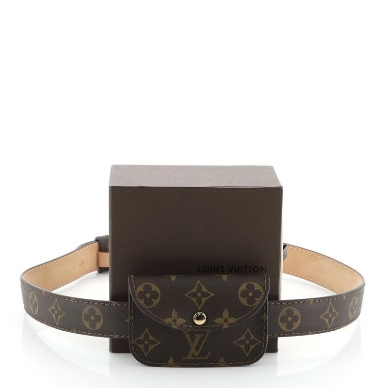 Louis Vuitton Ceinture Pochette Solo Belt Bag Damier Graphite at 1stDibs