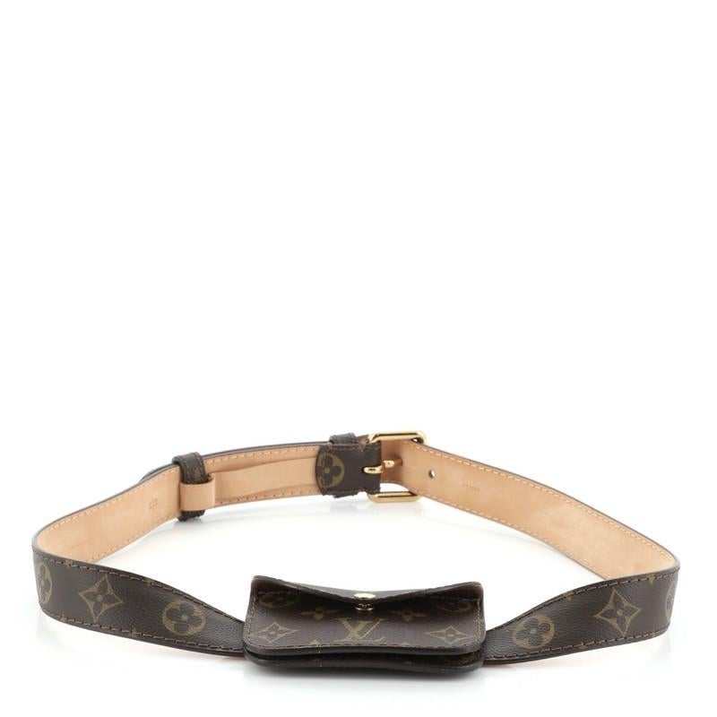 Louis Vuitton Ceinture Pochette Waist Bag Monogram Canvas In Good Condition In NY, NY