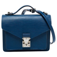 Used Louis Vuitton Celeste Epi Leather Monceau BB Bag