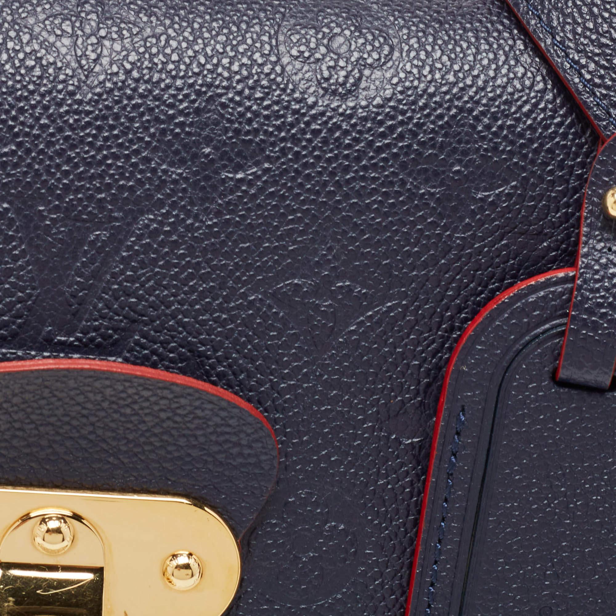 Louis Vuitton Celeste Monogram Empreinte Leather Georges MM Bag For Sale 10