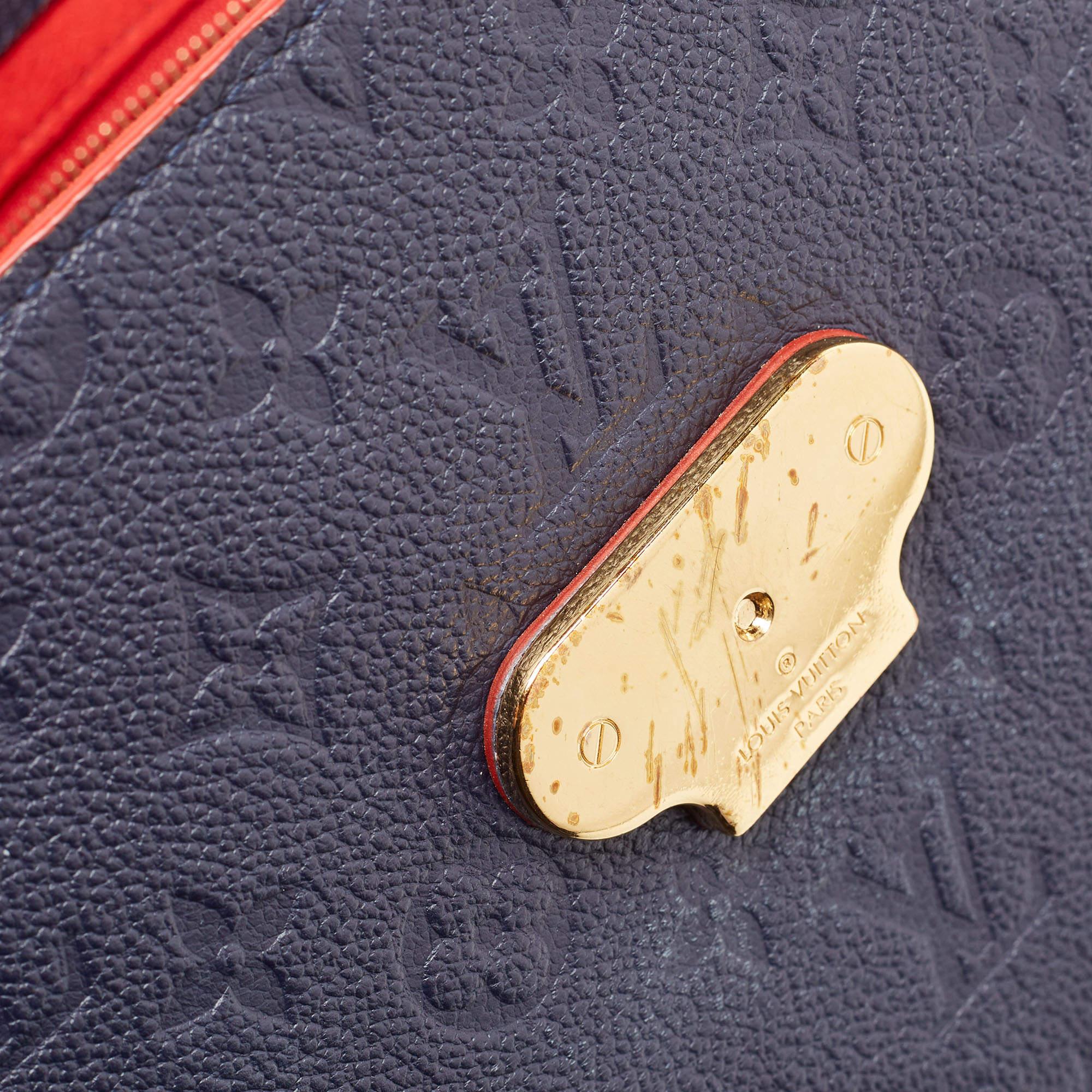 Louis Vuitton Celeste Monogram Empreinte Leather Georges MM Bag For Sale 11