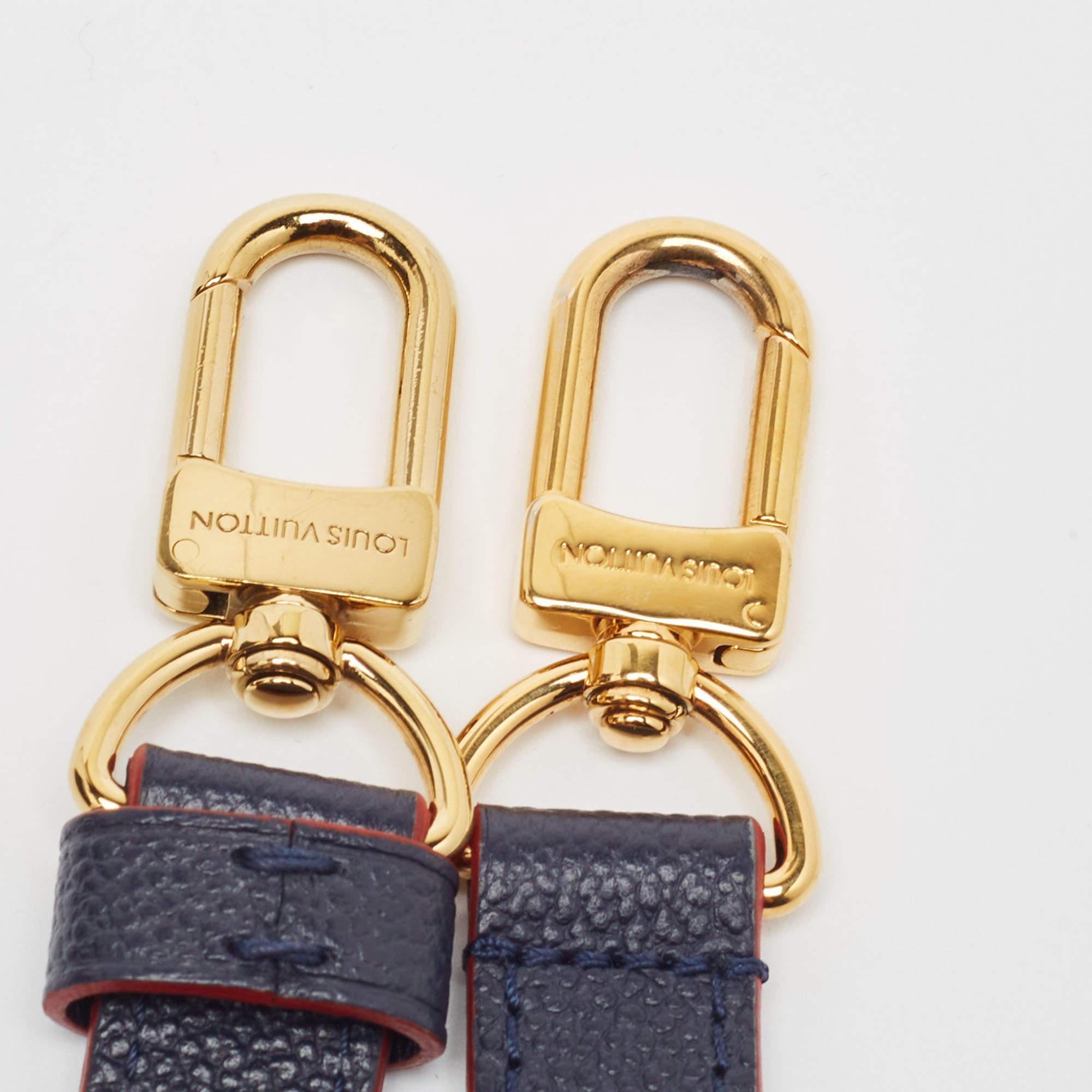 Louis Vuitton Celeste Monogram Empreinte Leather Georges MM Bag For Sale 12