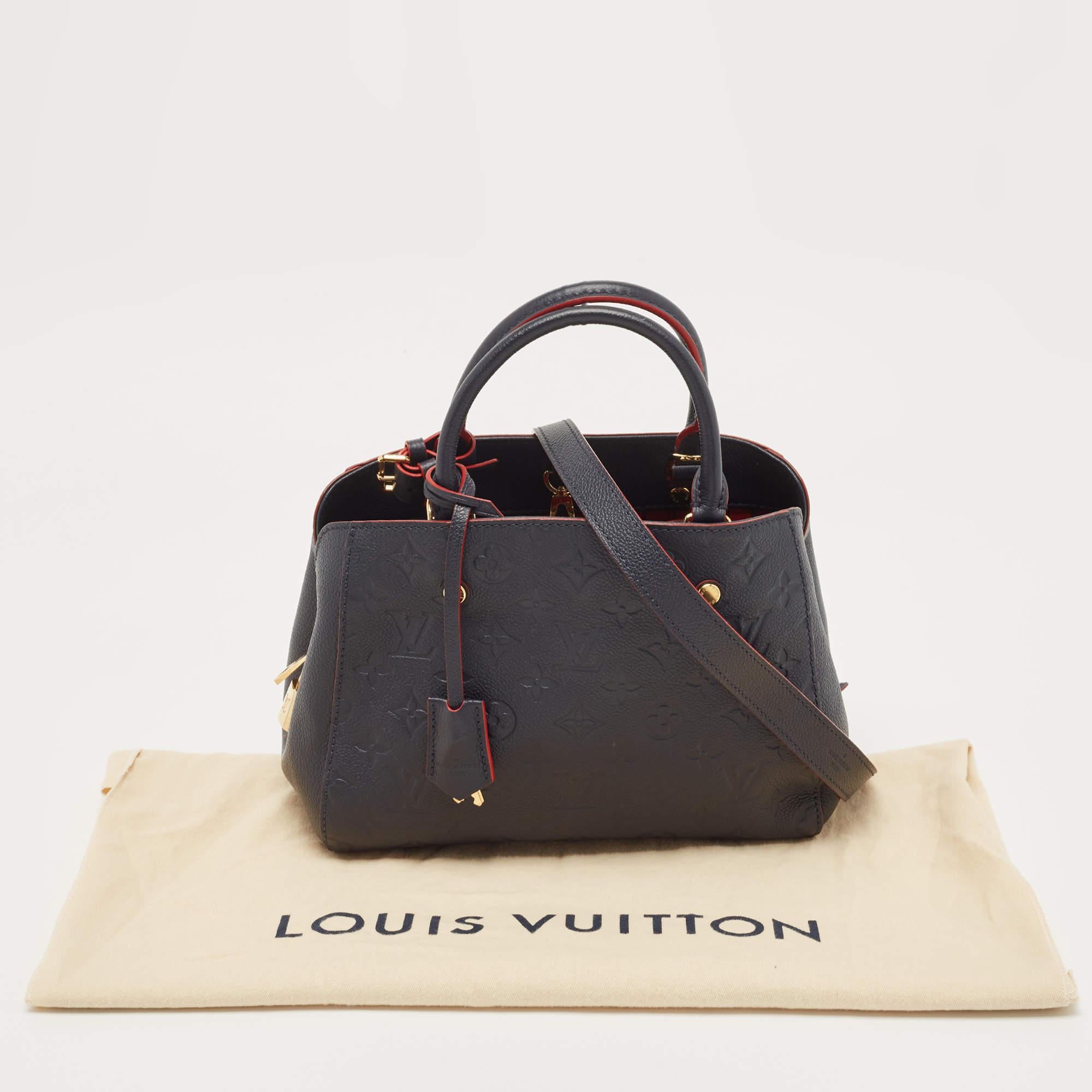 Louis Vuitton Celeste Monogram Empreinte Leather Montaigne BB Bag 8