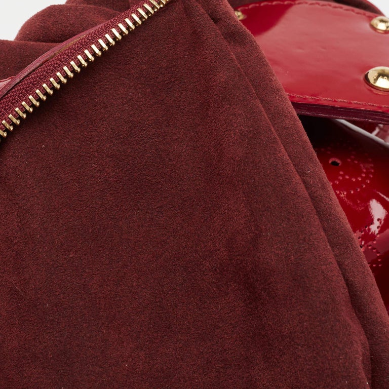 Louis Vuitton Cerise Mahina Patent Leather Surya XL Bag 7
