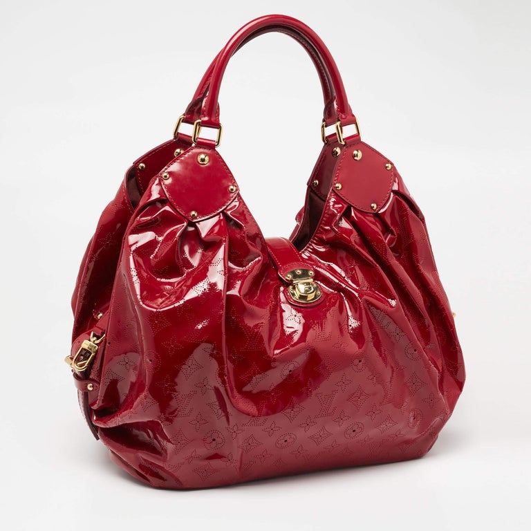 Women's Louis Vuitton Cerise Mahina Patent Leather Surya XL Bag