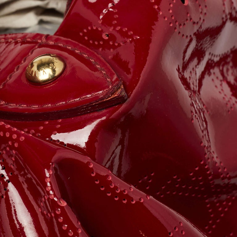 Louis Vuitton Cerise Mahina Patent Leather Surya XL Bag 3