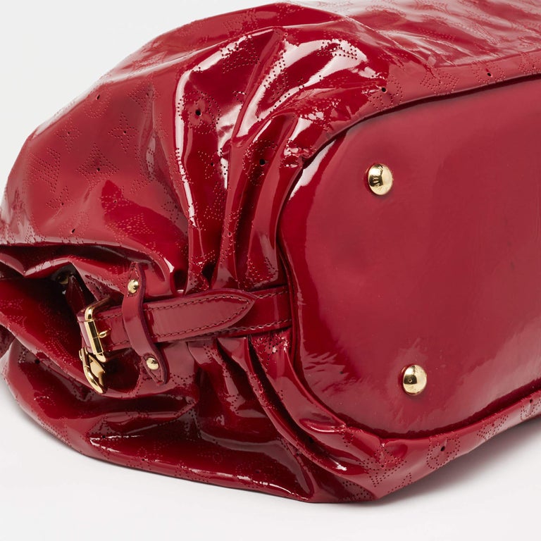 Louis Vuitton Cerise Mahina Patent Leather Surya XL Bag 4