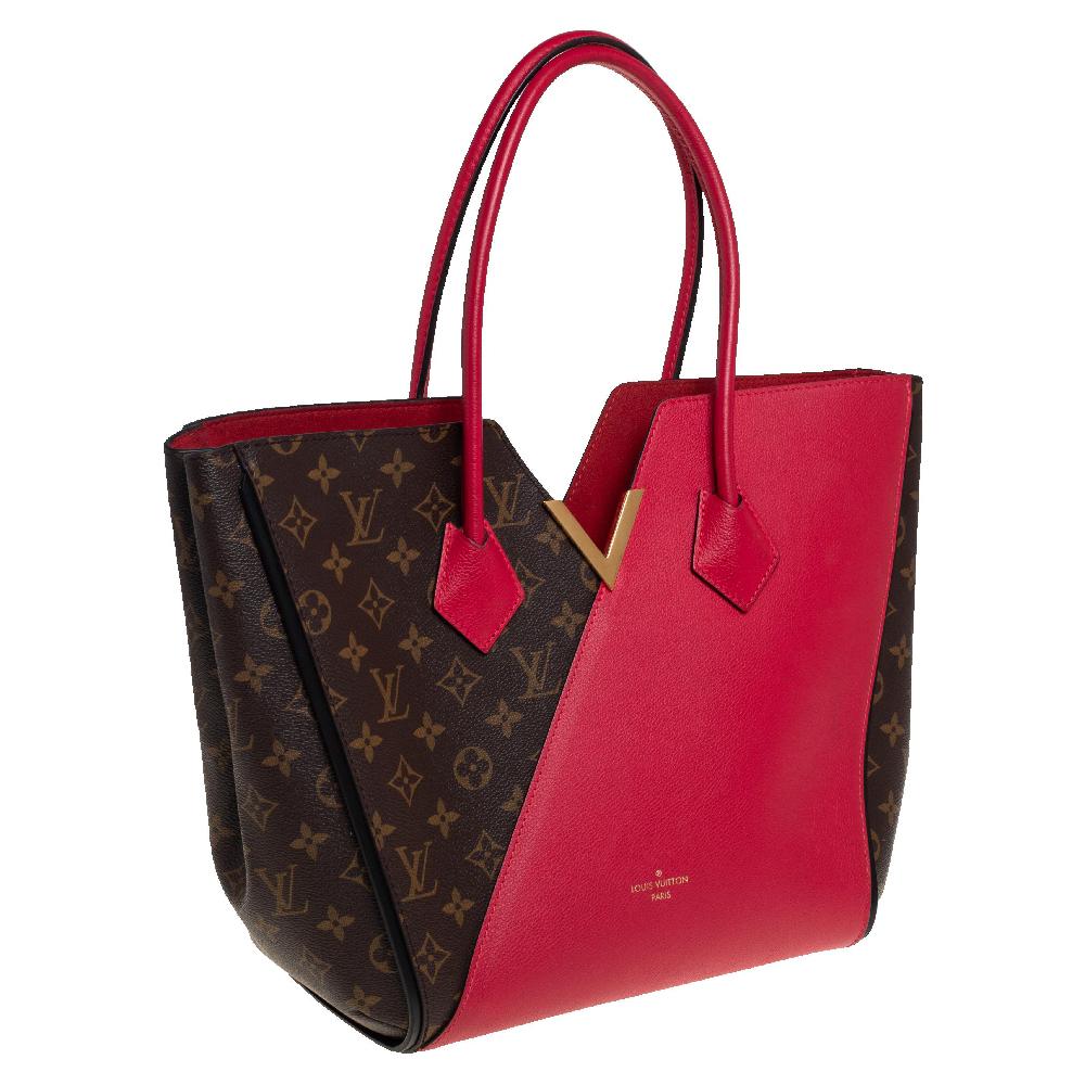 Louis Vuitton Cerise Monogram Canvas and Leather Kimono Bag In Good Condition In Dubai, Al Qouz 2