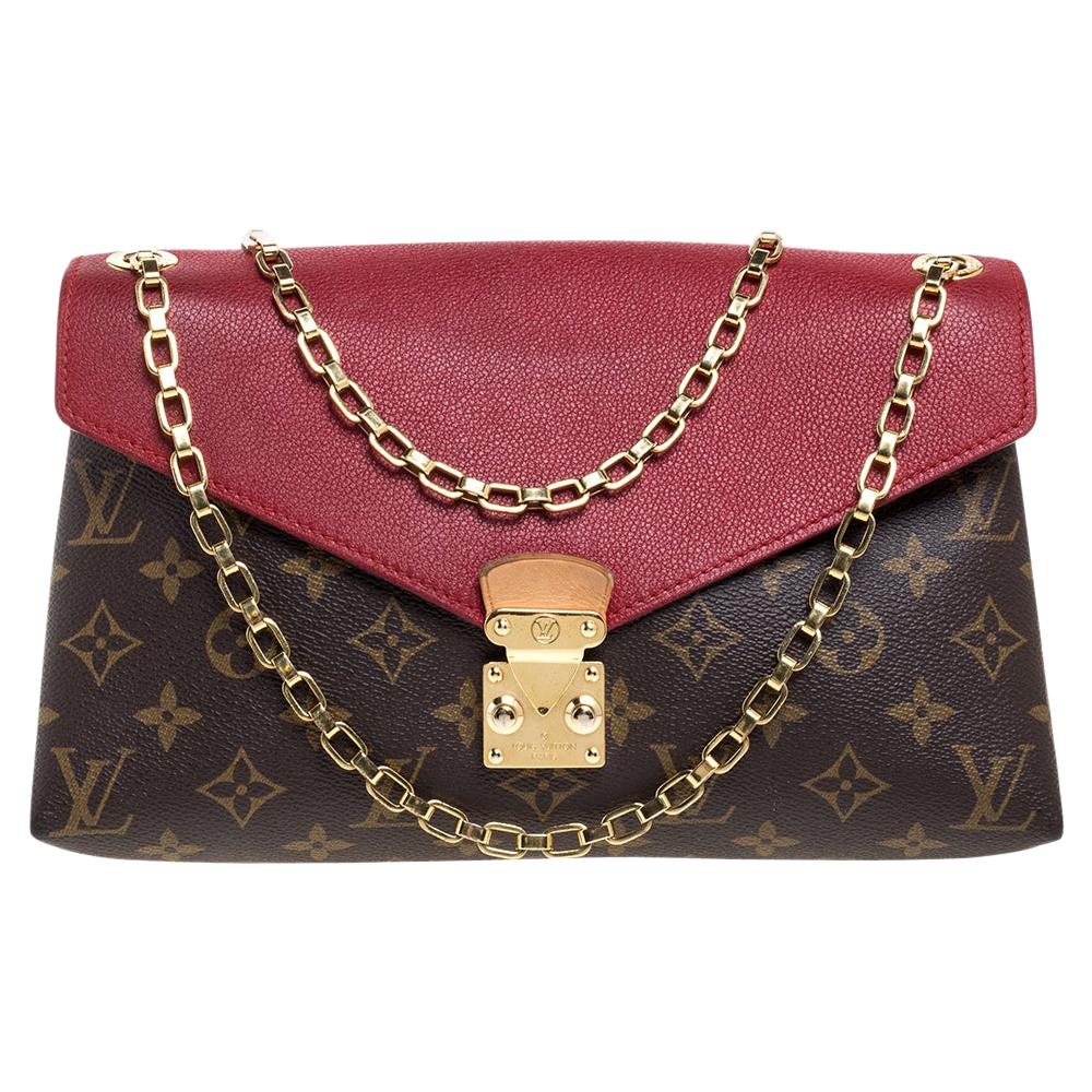 Louis Vuitton Monogram Canvas And Leather Pallas Chain Bag at 1stDibs
