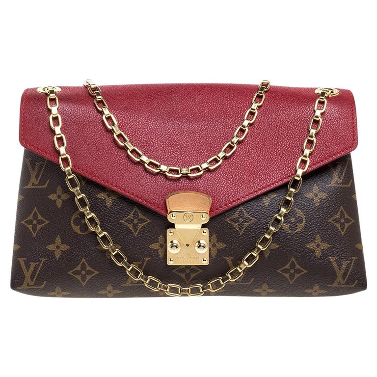 LOUIS VUITTON Pallas Chain Monogram Canvas Crossbody Bag-US