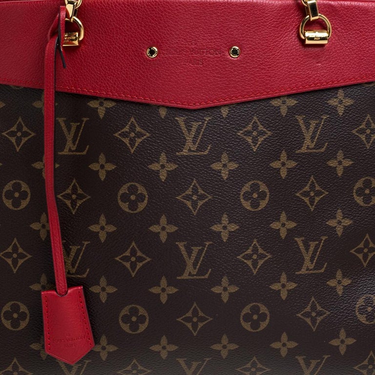 Louis Vuitton Cerise Monogram Canvas Pallas Shopper Bag at 1stDibs
