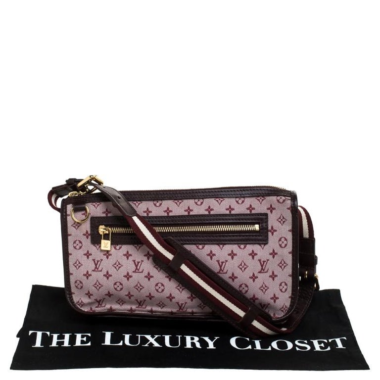 Louis Vuitton Cerise Monogram Mini Lin Kathleen Pochette Bag For Sale at 1stdibs