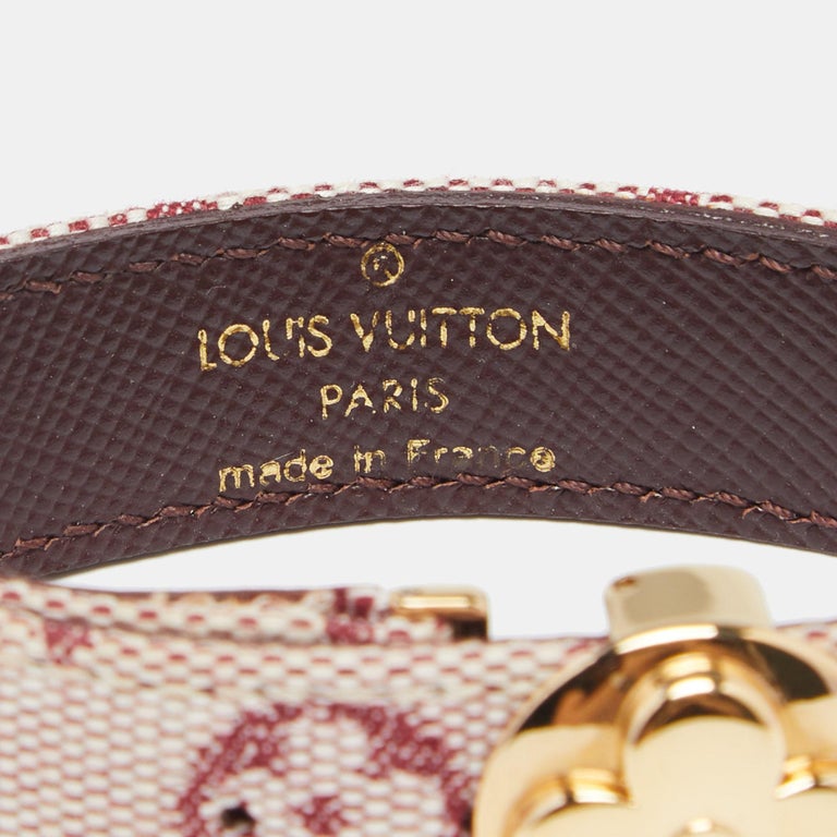 Louis Vuitton Brown Monogram Canvas Gold Tone Mini Historic Bracelet Louis  Vuitton