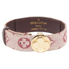 Pre-owned Louis Vuitton Daily Confidential Leather Bracelet In Multicolour